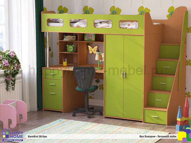 кровать-чердак bambini 28 в Комсомольск-на-Амуре