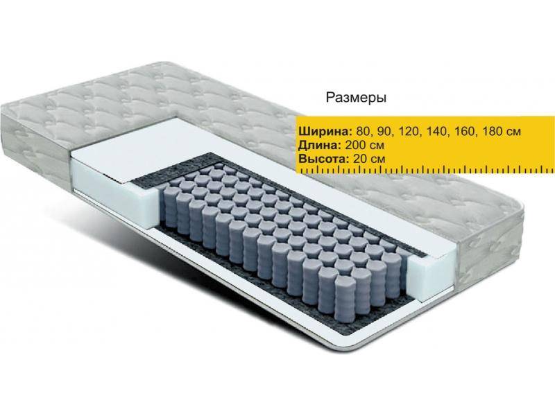матрас независимые пружины струттофайбер в Комсомольск-на-Амуре