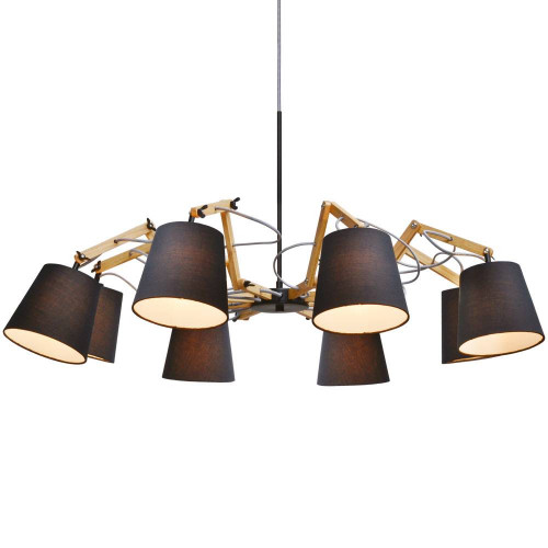 подвесная люстра arte lamp pinoccio a5700lm-8bk в Комсомольск-на-Амуре