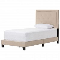 кровать paris linen upholstered beige 90х200 в Комсомольск-на-Амуре