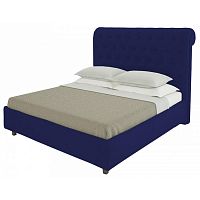 кровать двуспальная 180х200 синяя из велюра sweet dreams в Комсомольск-на-Амуре