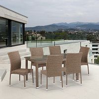 обеденная группа из искусственного ротанга suyti на 6 персон в Комсомольск-на-Амуре