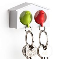 держатель+брелок для ключей двойной mini sparrow зеленый-красный в Комсомольск-на-Амуре