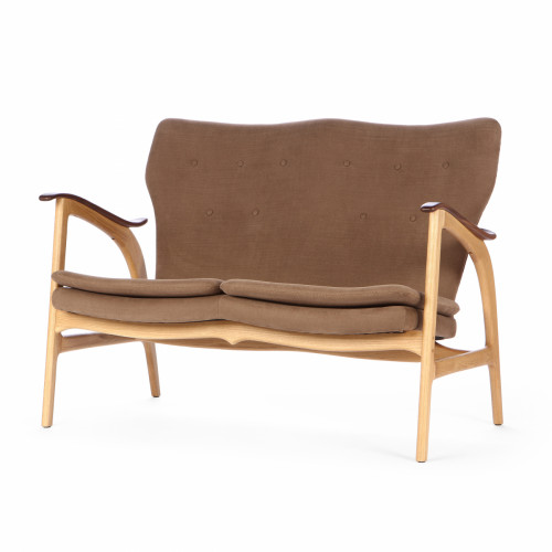 диван fauteuil прямой коричневый в Комсомольск-на-Амуре