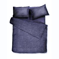 комплект постельного белья decoflux сатин евро indigo dots в Комсомольск-на-Амуре