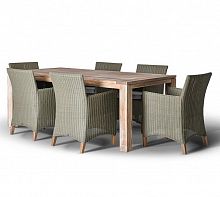 пестум, обеденная группа на 4 персоны ,серый в Комсомольск-на-Амуре