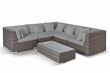 модуль угловой беллуно на 6 персон серо-коричневый в Комсомольск-на-Амуре