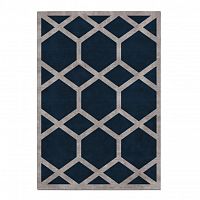 ковер ahston blue 150x220 синий в Комсомольск-на-Амуре