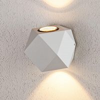 уличный настенный светодиодный светильник elektrostandard 1565 techno led kroket белый 4690389125393 в Комсомольск-на-Амуре