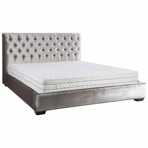 кровать двуспальная 160х200 из велюра harmony в Комсомольск-на-Амуре