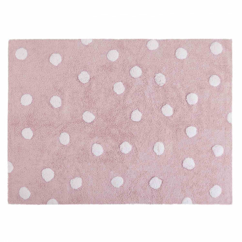 ковер polka dots розовый-белый в Комсомольск-на-Амуре