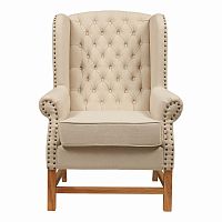 кресло мягкое с ушами french provincial armchair бежевое в Комсомольск-на-Амуре