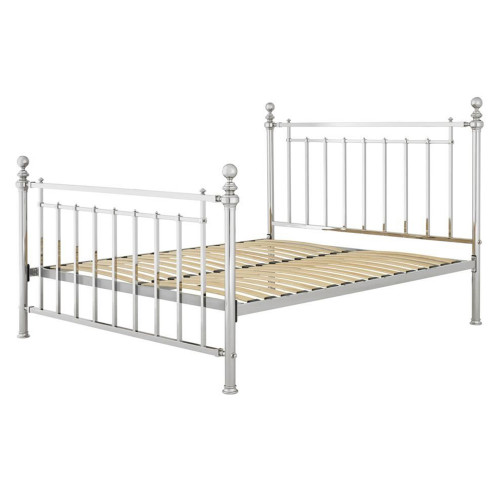кованая двуспальная кровать 180х200 хром blair в Комсомольск-на-Амуре