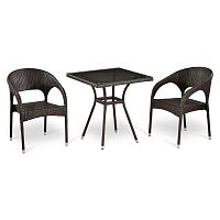 комплект мебели из искуственного ротанга коричневый на 2 персоны vipa в Комсомольск-на-Амуре