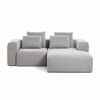 диван blok sofa 2 правый угол светло-серый от la forma (ex julia grup) в Комсомольск-на-Амуре