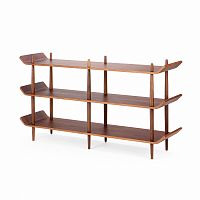 стеллаж bentwood двойной темно-коричневый в Комсомольск-на-Амуре