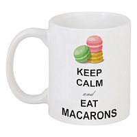 кружка с рисунком macarons в Комсомольск-на-Амуре