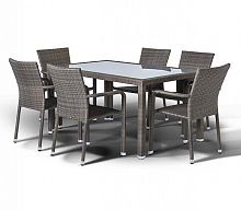 милан, обеденная группа на 6 персон, серый в Комсомольск-на-Амуре
