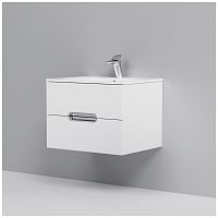 тумба под раковину am.pm spirit m70fhx0602wg33 подвесная, ящики с доводчиками, 60 см, белый глянец в Комсомольск-на-Амуре