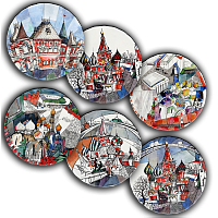 сет тарелки московия dream (6 шт.) в Комсомольск-на-Амуре