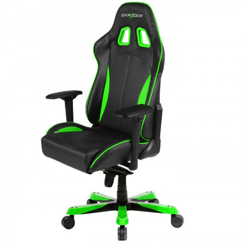 кресло геймерское dxracer king ks57 черно-зеленое в Комсомольск-на-Амуре