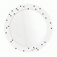 зеркало с рисунком белое круглое черные точки pois в Комсомольск-на-Амуре