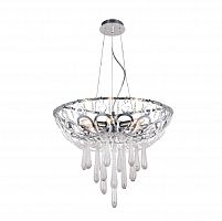 подвесная люстра crystal lux dorotea sp5 d450 chrome прозрачная в Комсомольск-на-Амуре