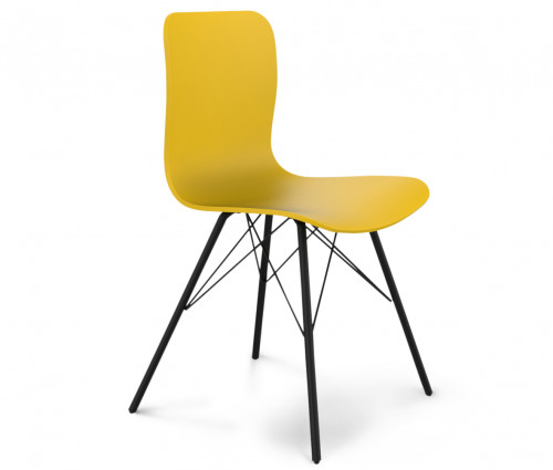 стул dsr желтый s40 (eames style) в Комсомольск-на-Амуре