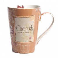 кружка cherish персикового цвета в Комсомольск-на-Амуре