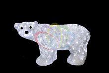 светодиодная фигура мишка с красной ленточкой 60 см в Комсомольск-на-Амуре