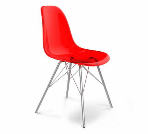 стул dsr красный s37 (eames style) в Комсомольск-на-Амуре