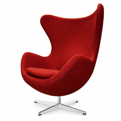 кресло egg chair темно-красное в Комсомольск-на-Амуре