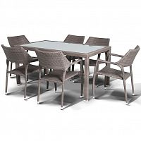обеденная группа джела на 6 персон серая в Комсомольск-на-Амуре