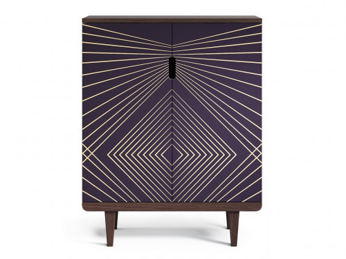 комод triptikh темный дуб / принт 034 в Комсомольск-на-Амуре