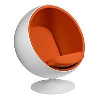 кресло eero aarnio style ball chair оранжевое в Комсомольск-на-Амуре