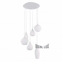 подвесная люстра ideal lux soft sp6 bianco в Комсомольск-на-Амуре