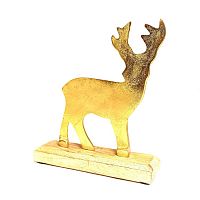 украшение декоративное golden raindeer, 22х18х5 см в Комсомольск-на-Амуре