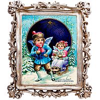картина «с новым годом!» в раме «амели силвер», версия 22 в Комсомольск-на-Амуре