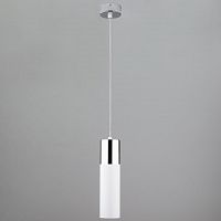 подвесной светильник eurosvet double topper 50135/1 led хром/белый в Комсомольск-на-Амуре