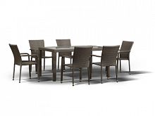 обеденная группа милан на 6 персон, коричневый в Комсомольск-на-Амуре