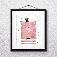 постер pig а4 в Комсомольск-на-Амуре