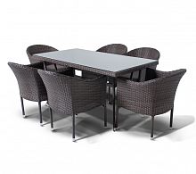 фраппе, обеденная группа на 6 персон ,серый в Комсомольск-на-Амуре