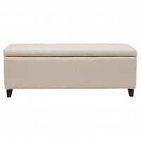 оттоманка dean upholstered storag бежевая в Комсомольск-на-Амуре