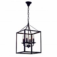 дизайнерская подвесная люстра spot light cage 9810404 черная в Комсомольск-на-Амуре