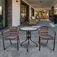 комплект мебели асоль-1b коричневый на 2 персоны в Комсомольск-на-Амуре