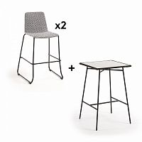 комплект мебели pack 622 freeman стол + 2 стула от la forma (ex julia grup) в Комсомольск-на-Амуре
