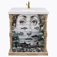 тумба с раковиной аквариум снег fornasetti в Комсомольск-на-Амуре
