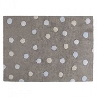 ковер tricolor polka dots серый голубой в Комсомольск-на-Амуре