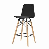 полубарный стул eiffel (eames style) черный в Комсомольск-на-Амуре