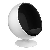 кресло eero aarnio style ball chair черное в Комсомольск-на-Амуре